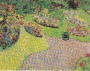 Vincent Van Gogh Garden in Auvers oil on canvas